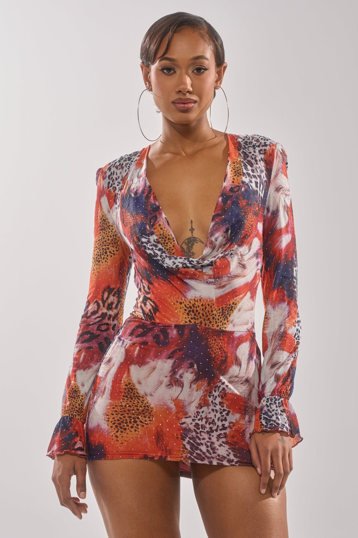 On The Prowl Leopard Mini Dress