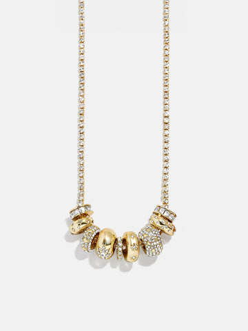 Danica Celestial Charm Necklace - Gold/Pavé
