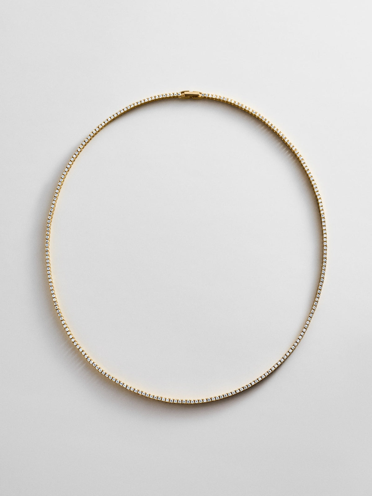 Billie 18K Gold Tennis Necklace - 18K Gold Plated Sterling Silver