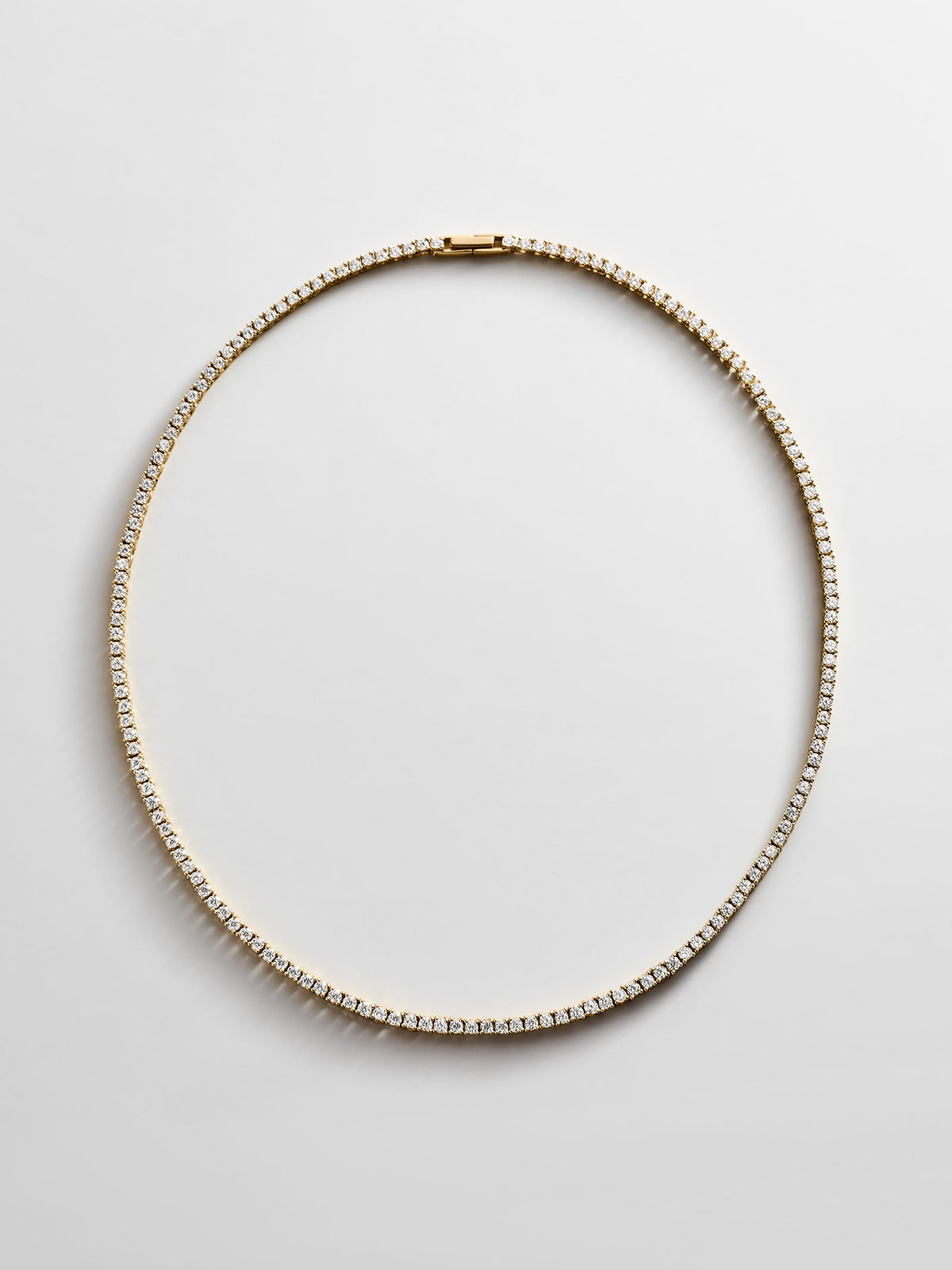Billie Gold Tennis Necklace - Gold Plated Brass