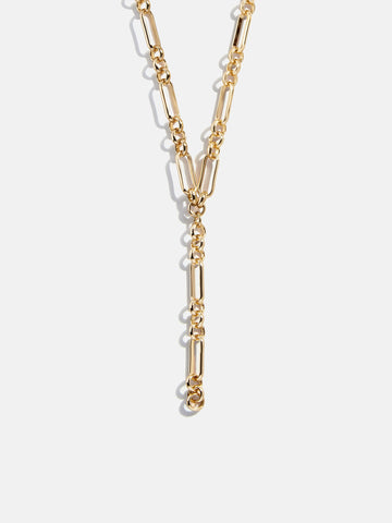 Liv Chunky Lariat Necklace - Gold