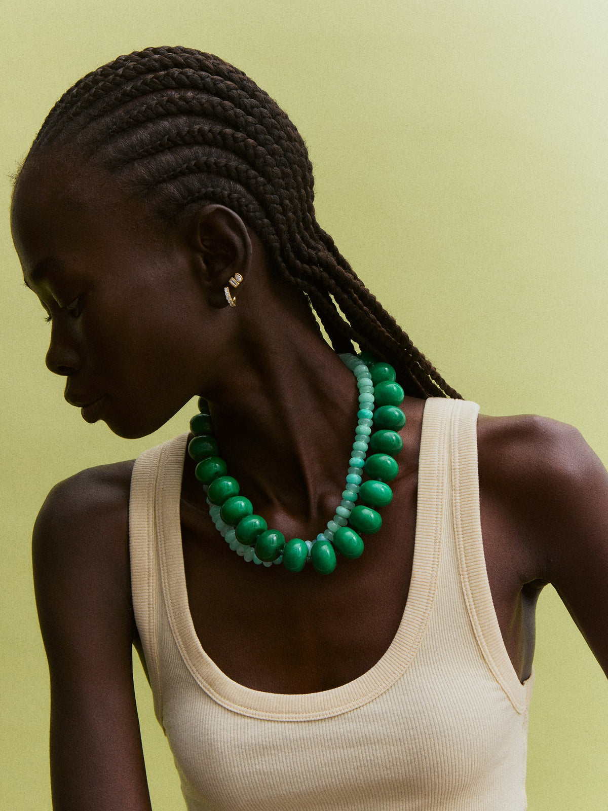 Joan Semi-Precious Necklace - Malachite