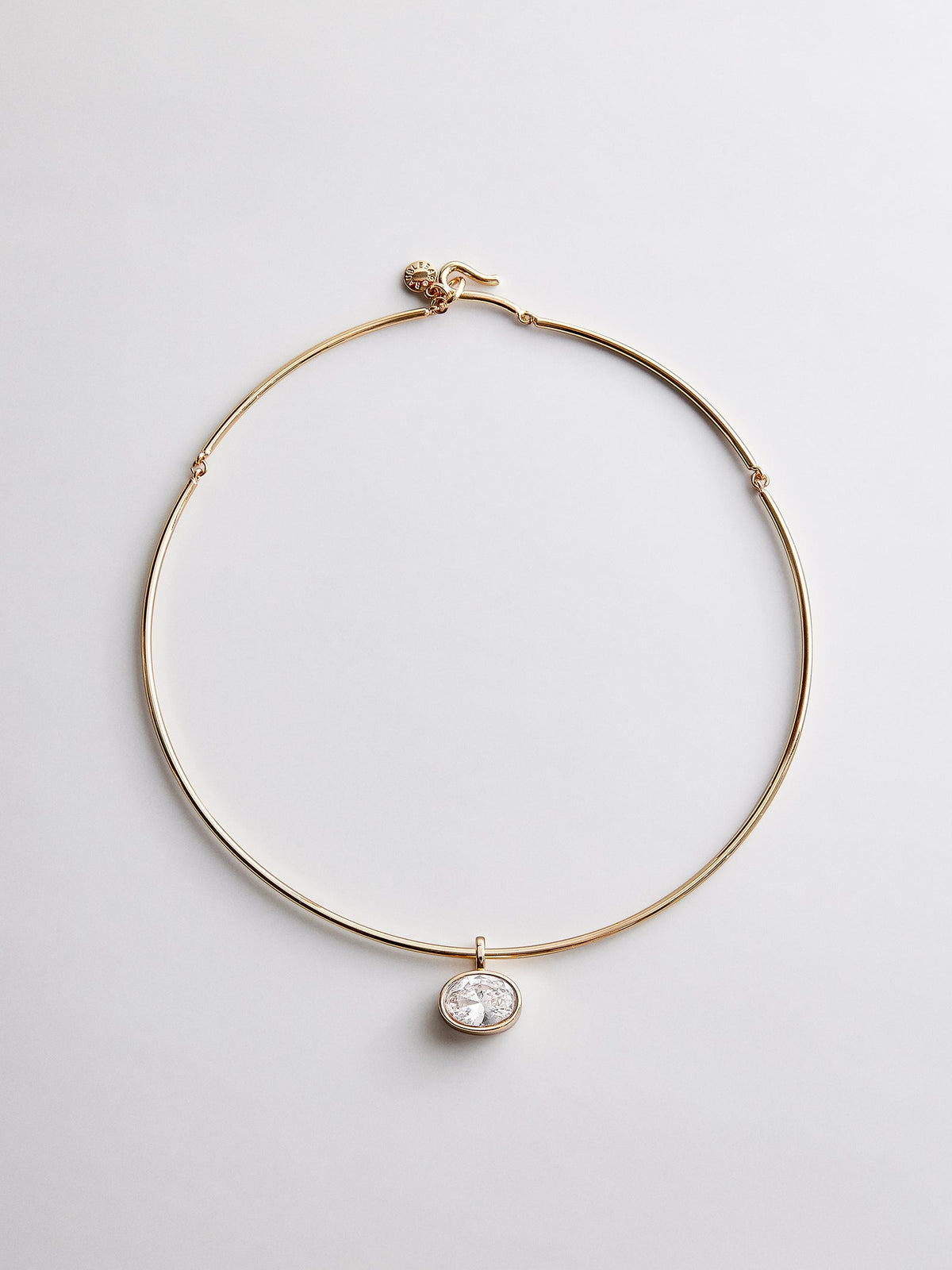 Lexi Crystal Collar Necklace - Gold