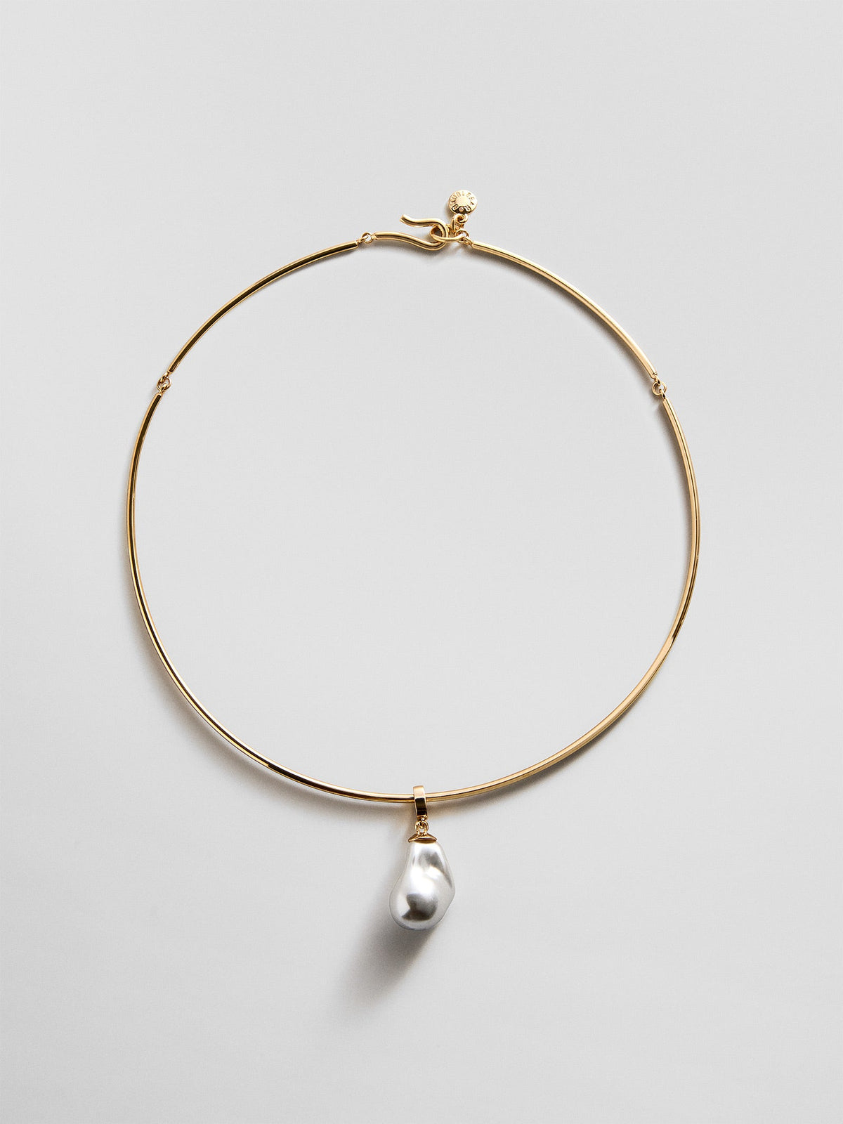 Teagan Pearl Collar Necklace - Gold/Pearl