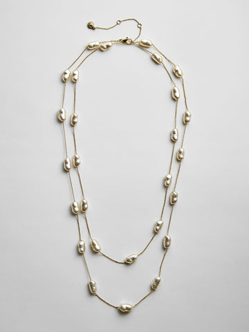 Teagan Long Pearl Necklace - Teagan Long Pearl Necklace