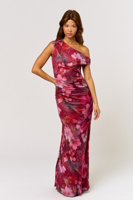 Saphira Off The Shoulder Floral Maxi Dress