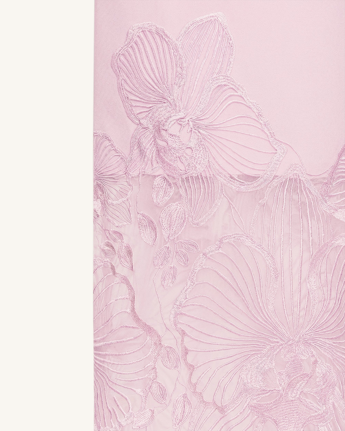 Orchid Embroidered Corset Dress - Dusty Rose