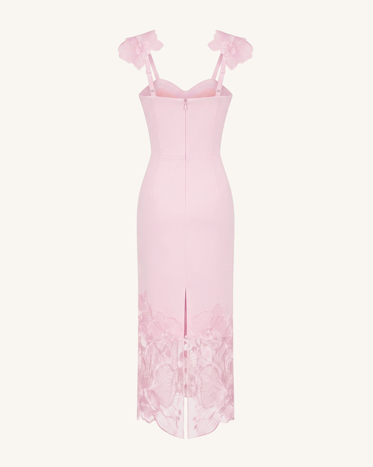 Orchid Embroidered Corset Dress - Dusty Rose