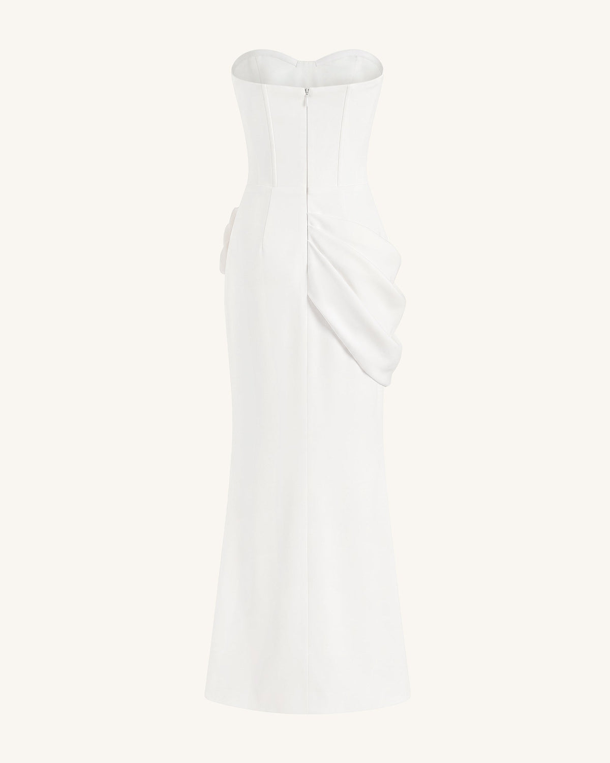 Orchid Embellished Corset Maxi Dress - White