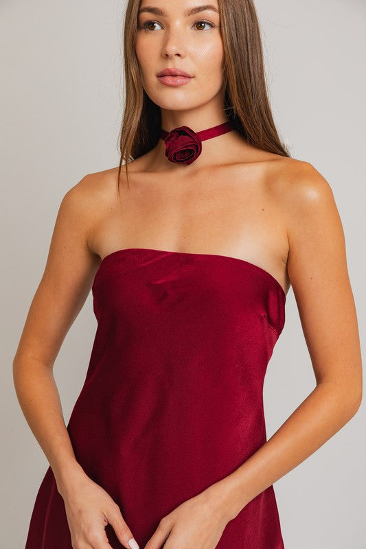 Red Rose Mini Dress