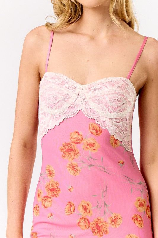 Floral Fantasy Lace Maxi Dress