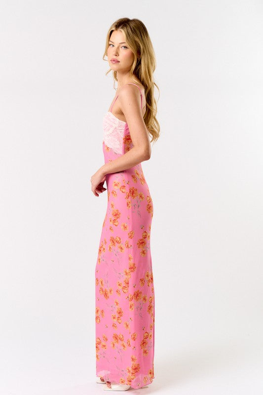 Floral Fantasy Lace Maxi Dress
