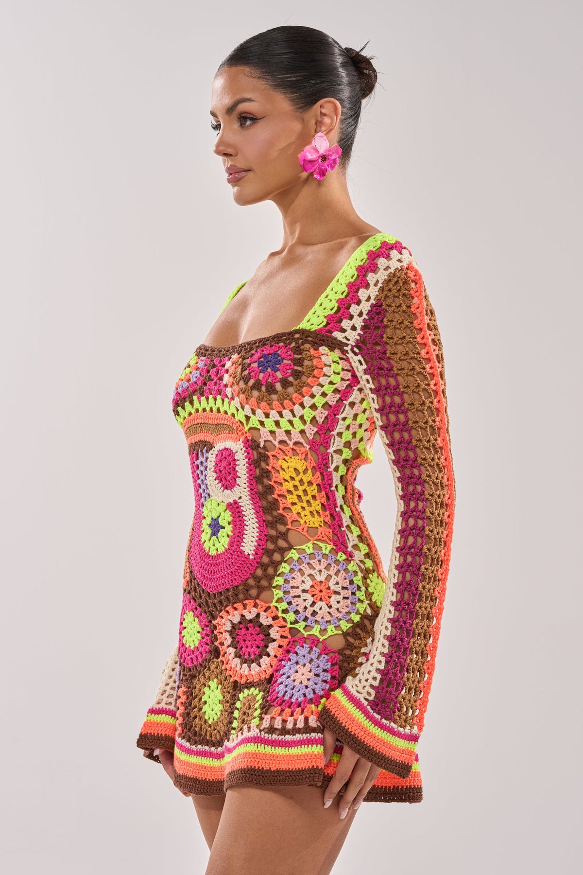 Cabana Crochet Mini Dress