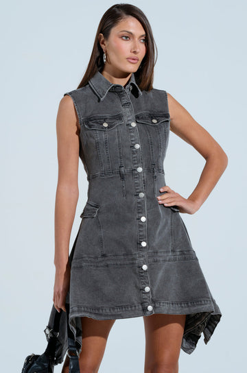Michelle Denim Mini Dress