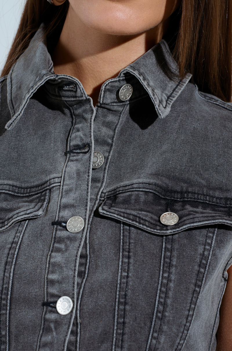 Michelle Denim Mini Dress