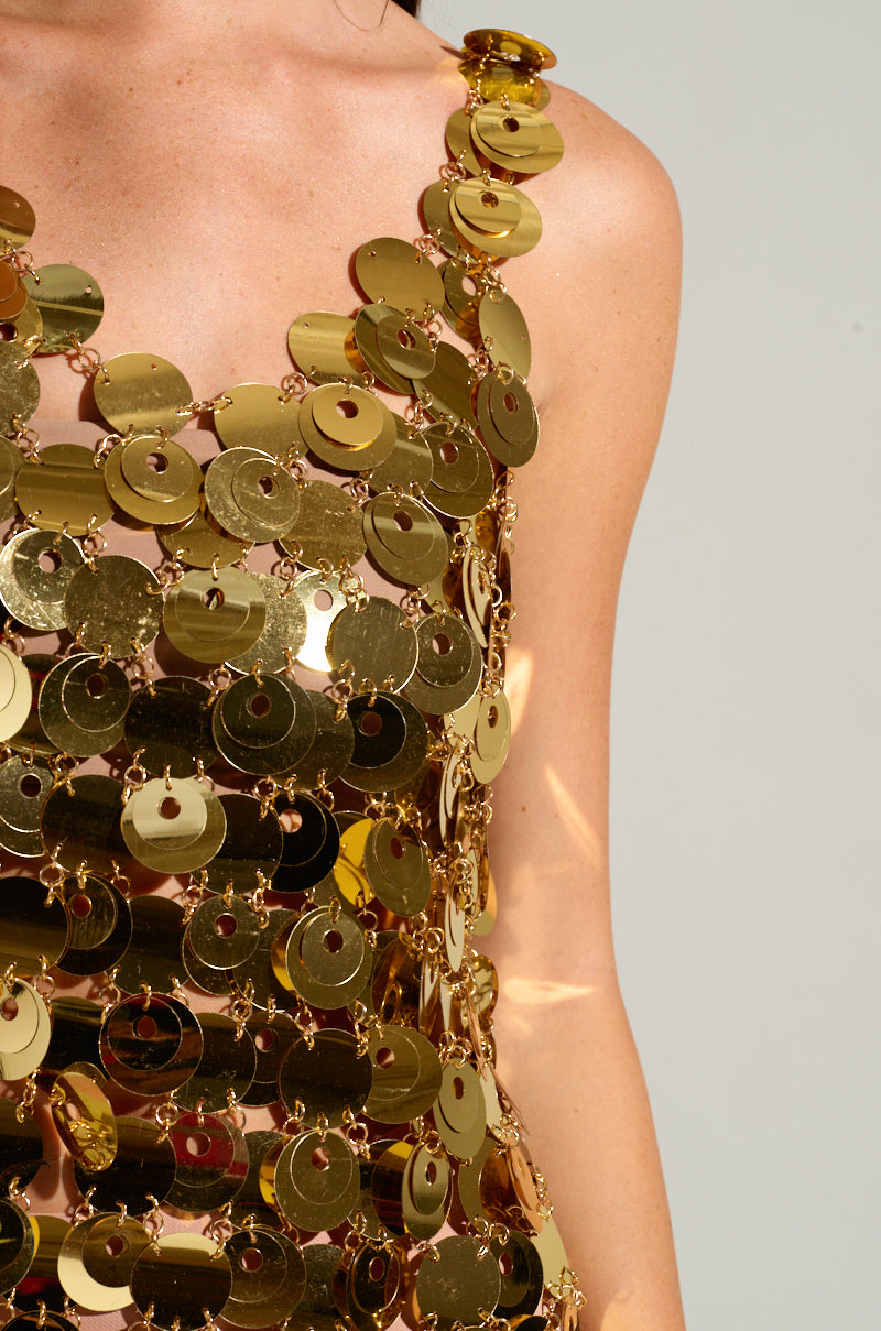 Heart Of Gold Mini Dress