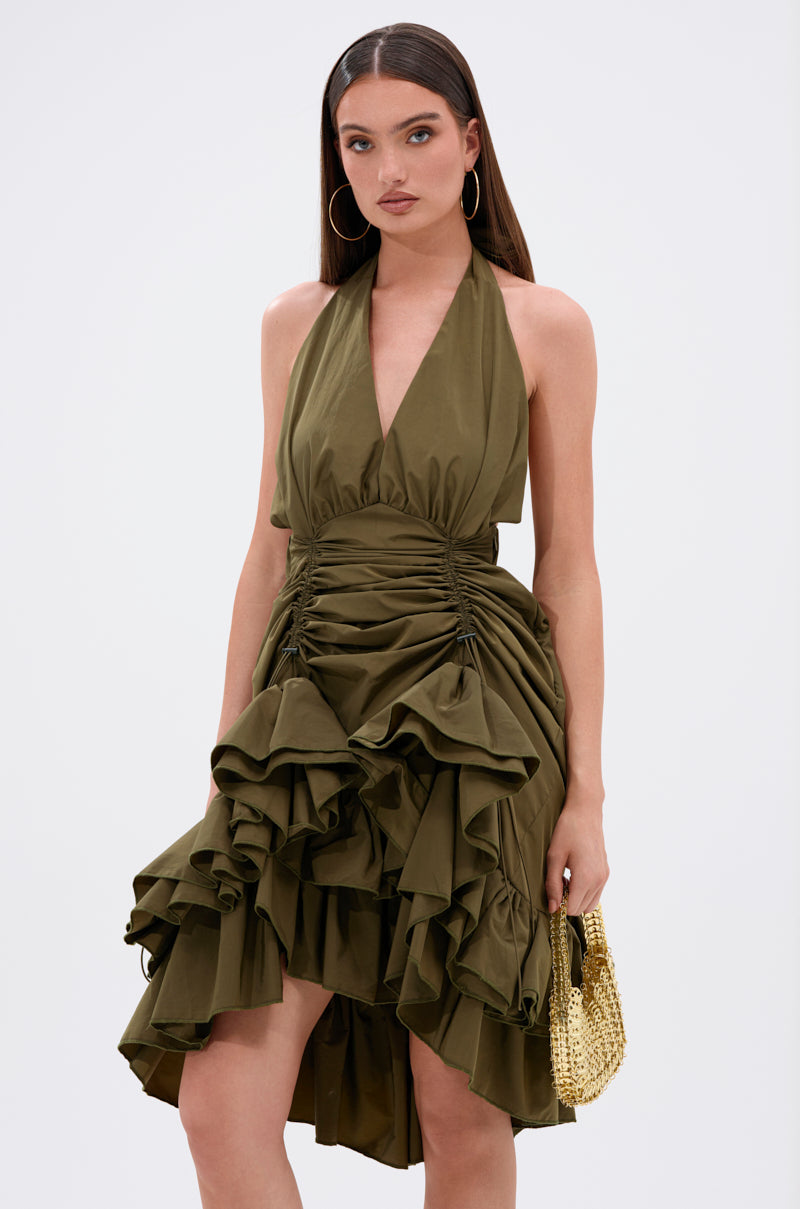 Cool Girls Club Ruched Mini Dress