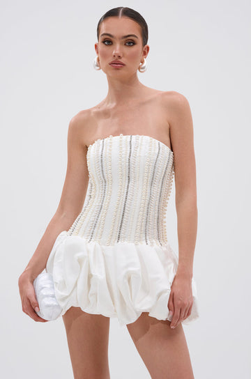 Extra! Extra! Rhinestone Mini Dress