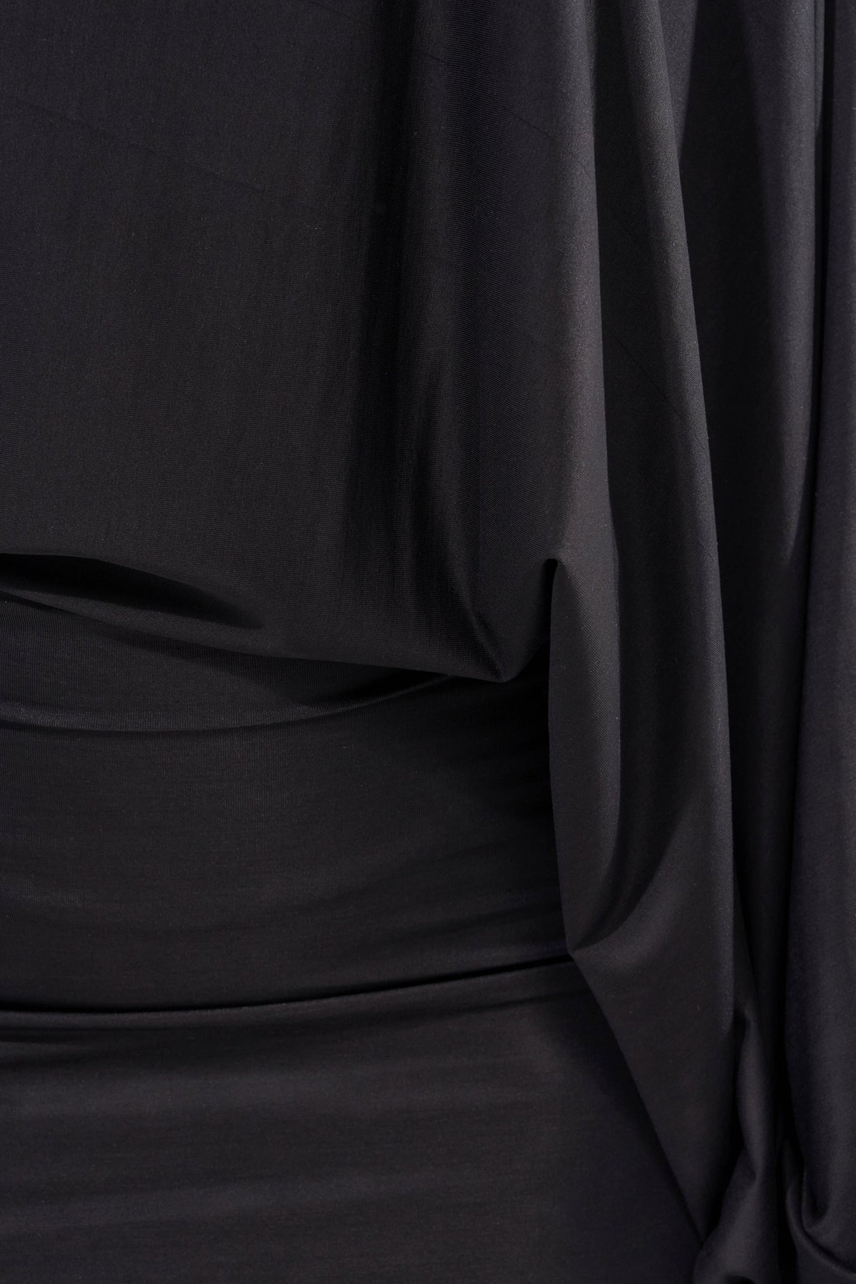 Diana Draped Mini Dress In Black