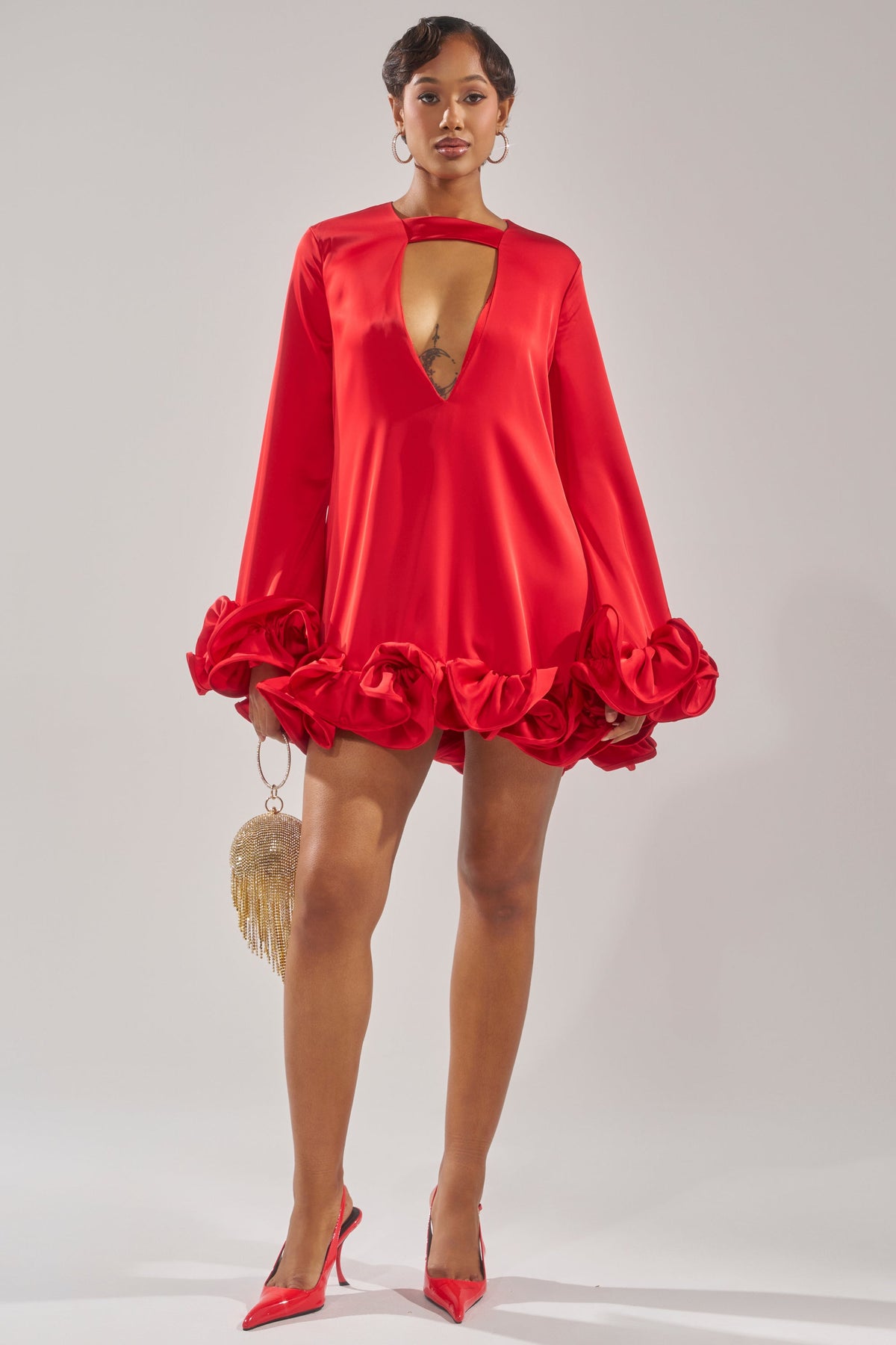 Girly Girl Satin Mini Dress