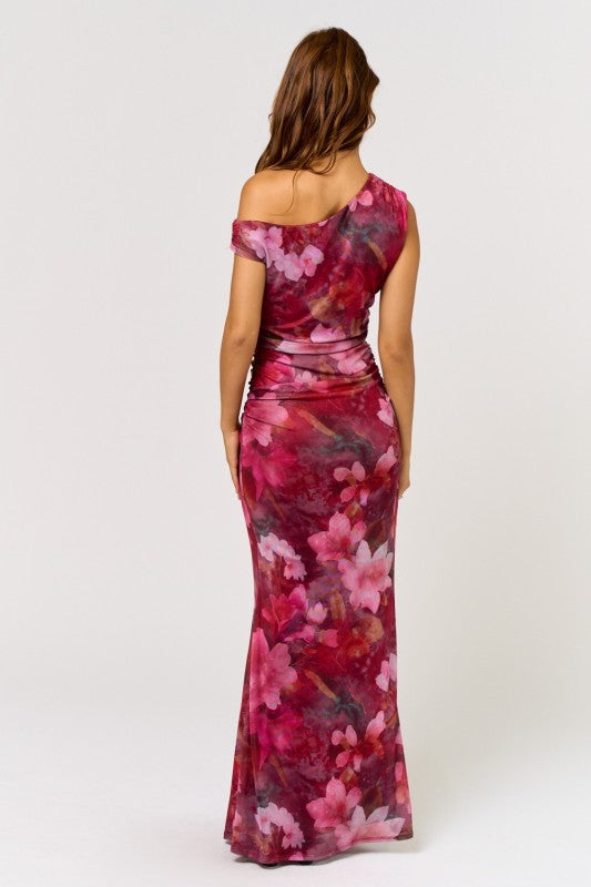 Saphira Off The Shoulder Floral Maxi Dress