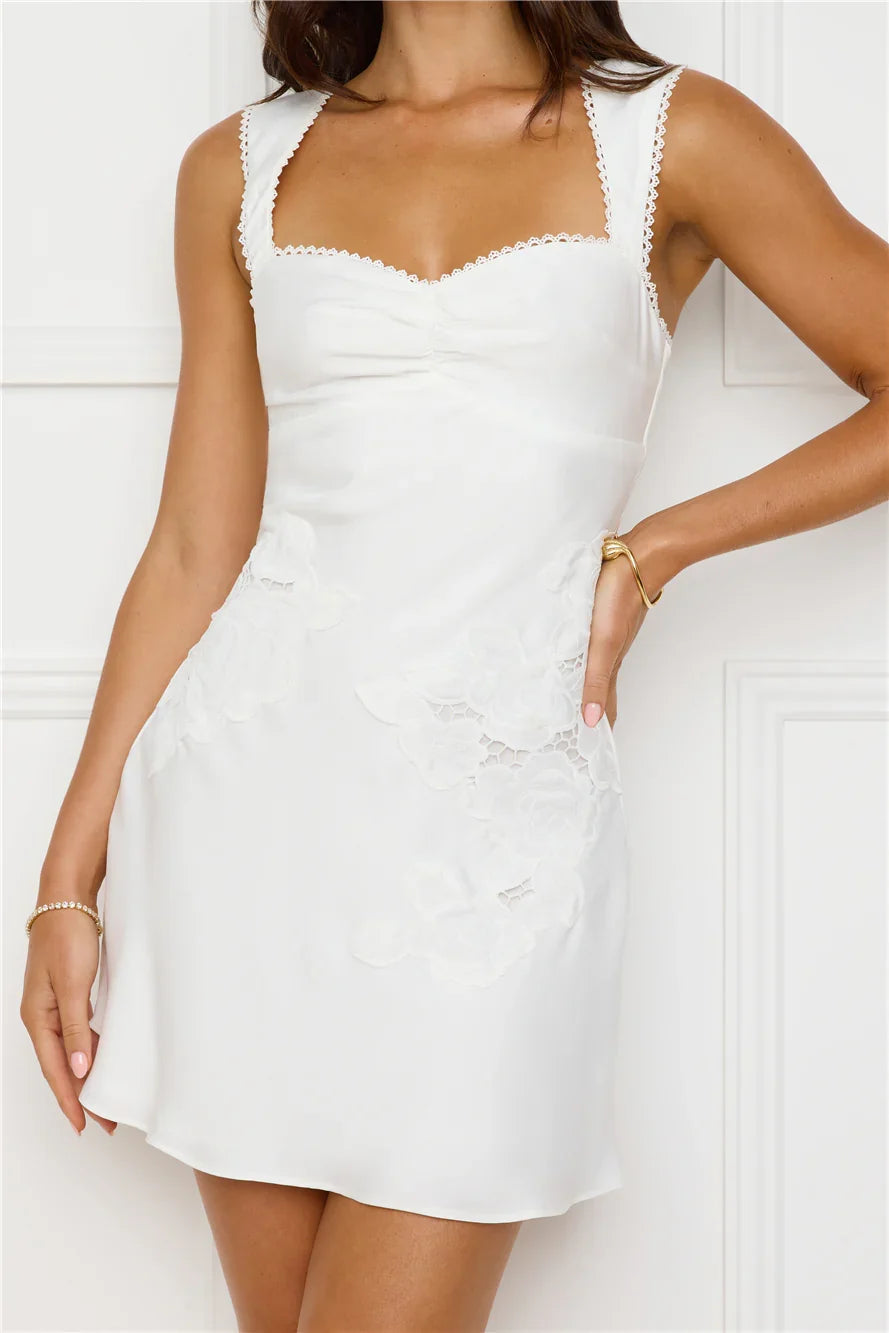 Pearl Satin Muse Mini Dress