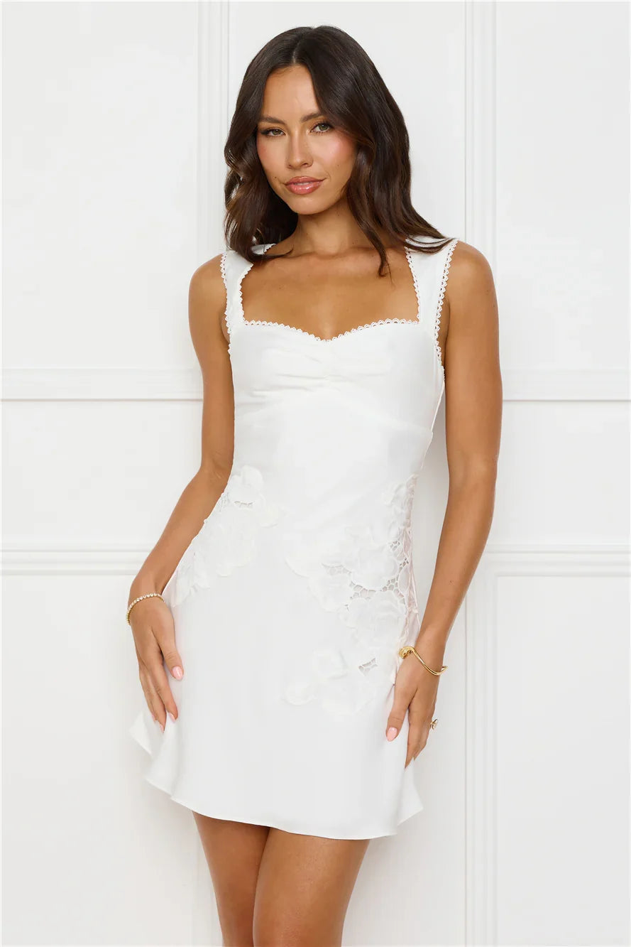 Pearl Satin Muse Mini Dress