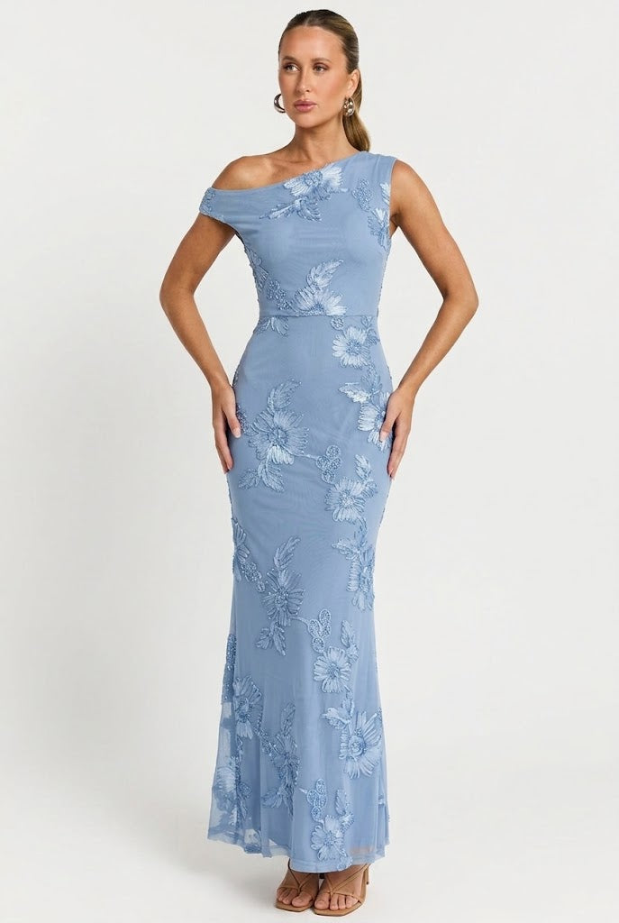 Flora One Shoulder Maxi Dress