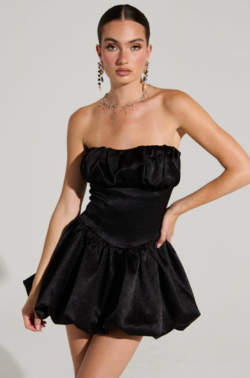 Im Just A Girl Satin Mini Dress