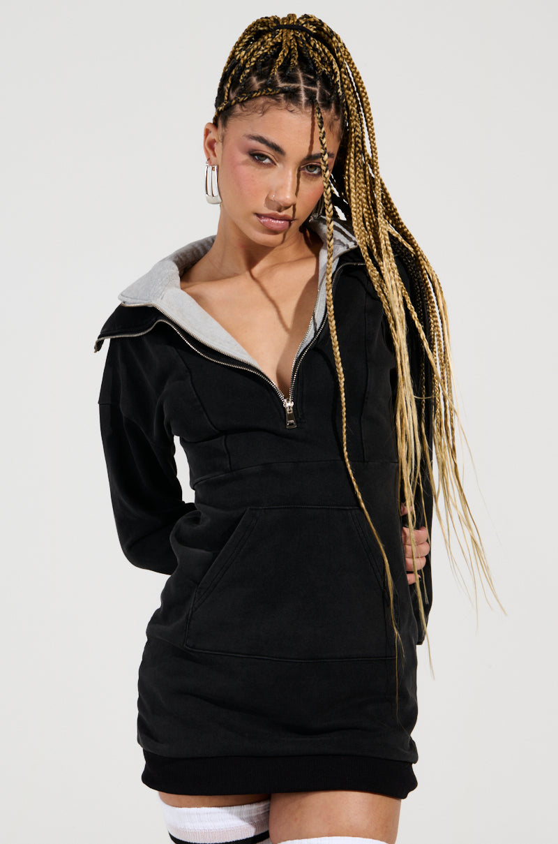 Seeing Double French Terry Mini Dress