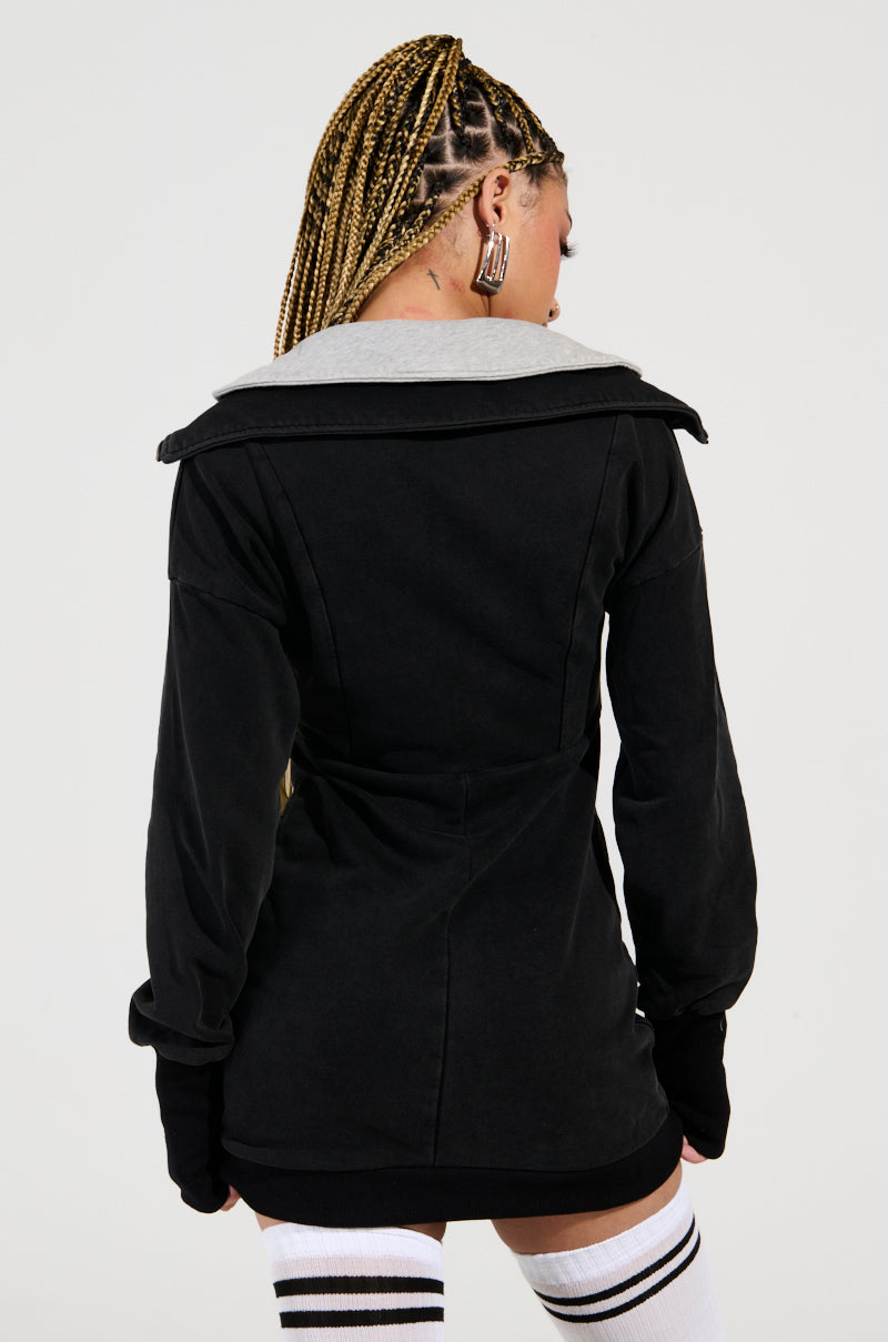 Seeing Double French Terry Mini Dress