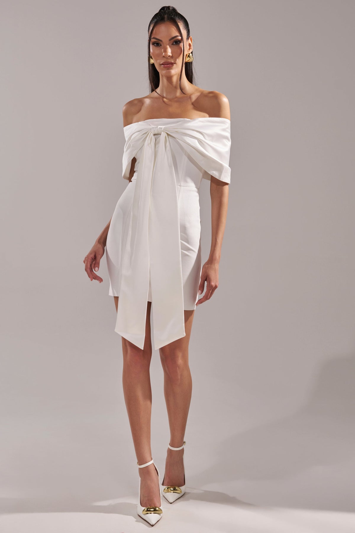 Been The Gift Satin Bow Dress