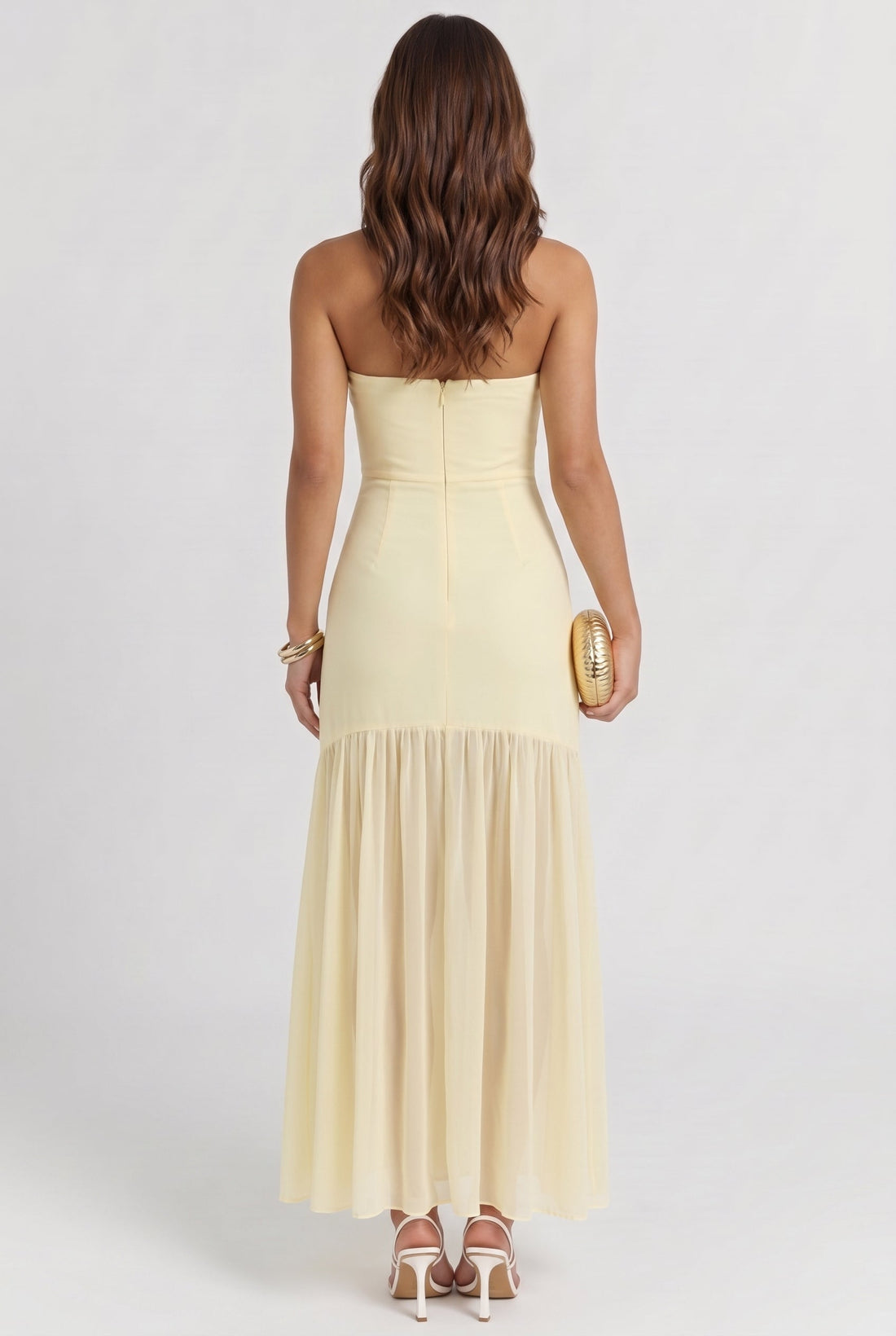 Buttercream Evening Maxi Dress