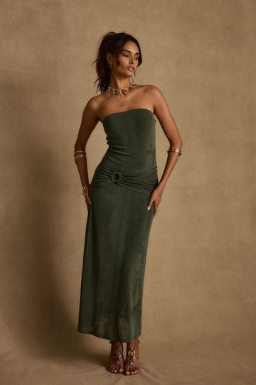 Cala Sol Emerald Maxi Dress