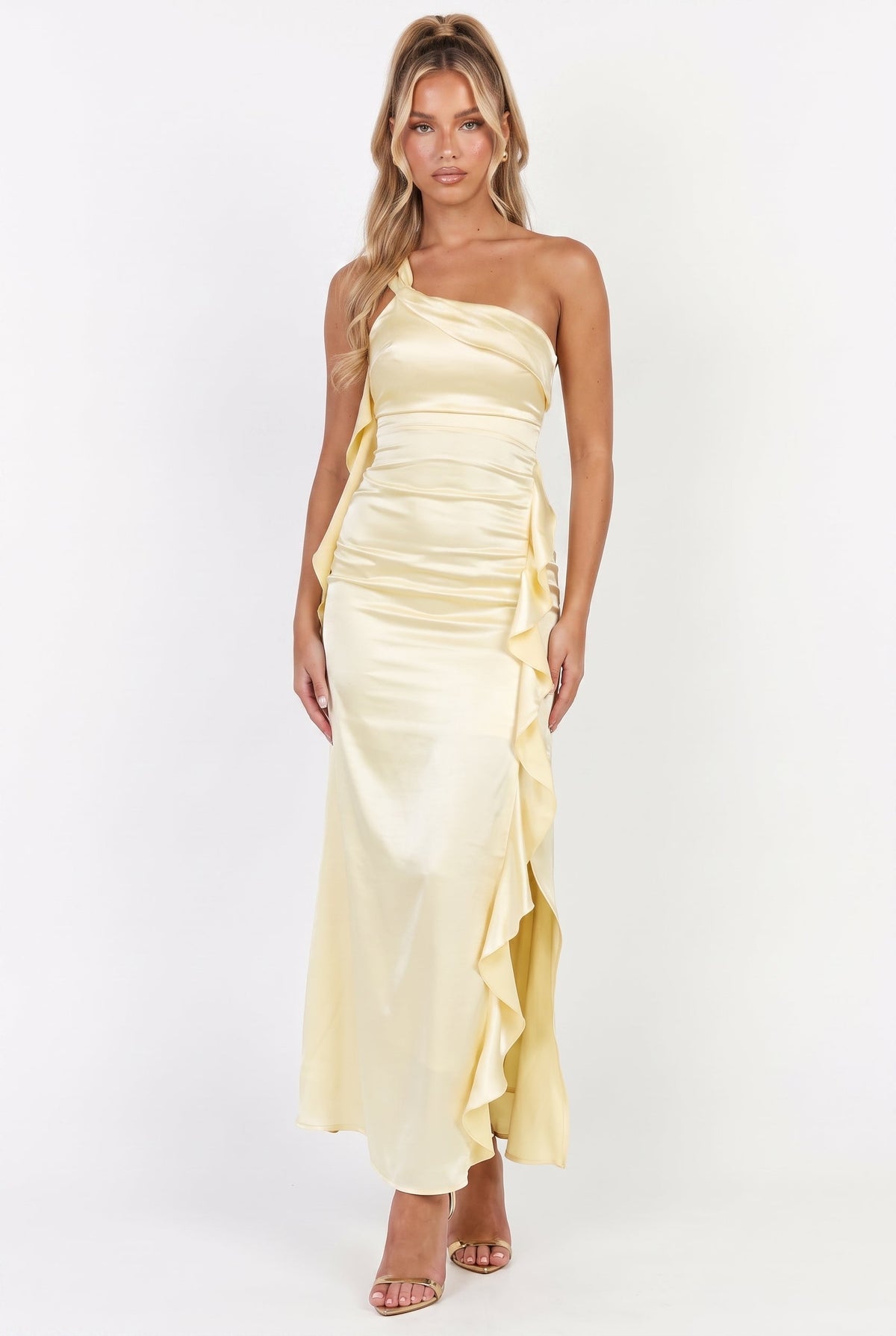 Carmel One-Shoulder Maxi Dress