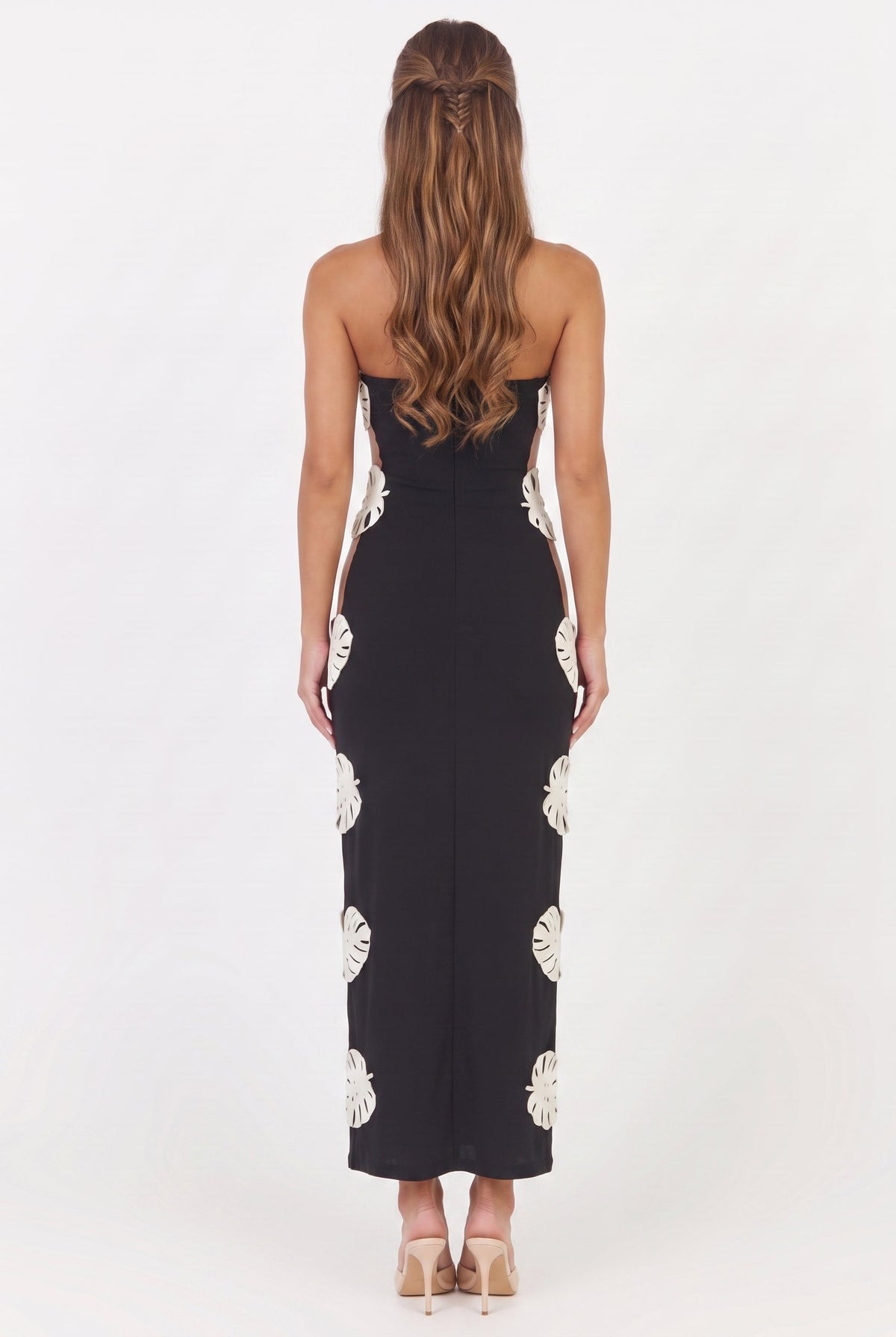 Canouan Palm Panel Maxi Dress
