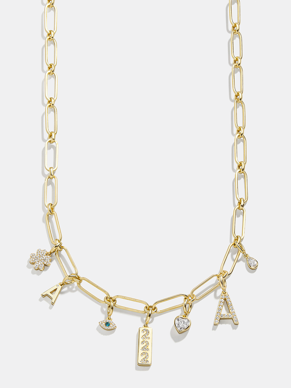Spaced Custom Charm Necklace - Spaced Charm Necklace