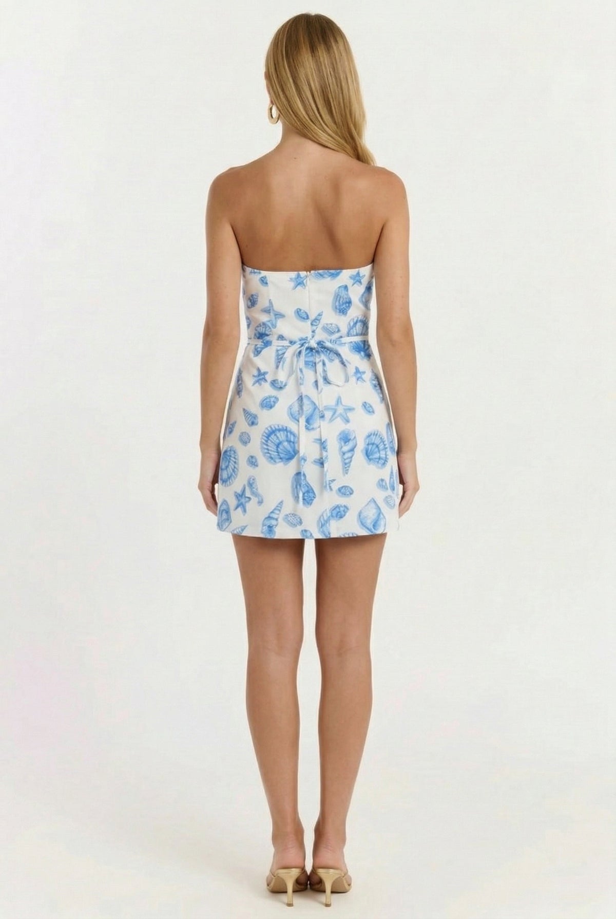 Collected Shells Linen Mini Dress