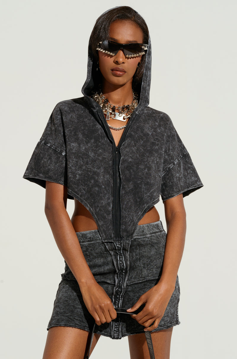 Too Good To Be True Zipped Cutout Dress