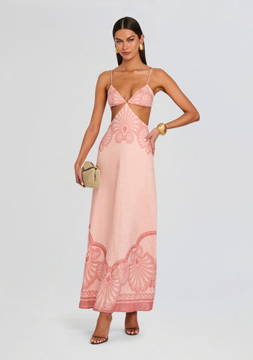 Fuchsia Muse Maxi Dress