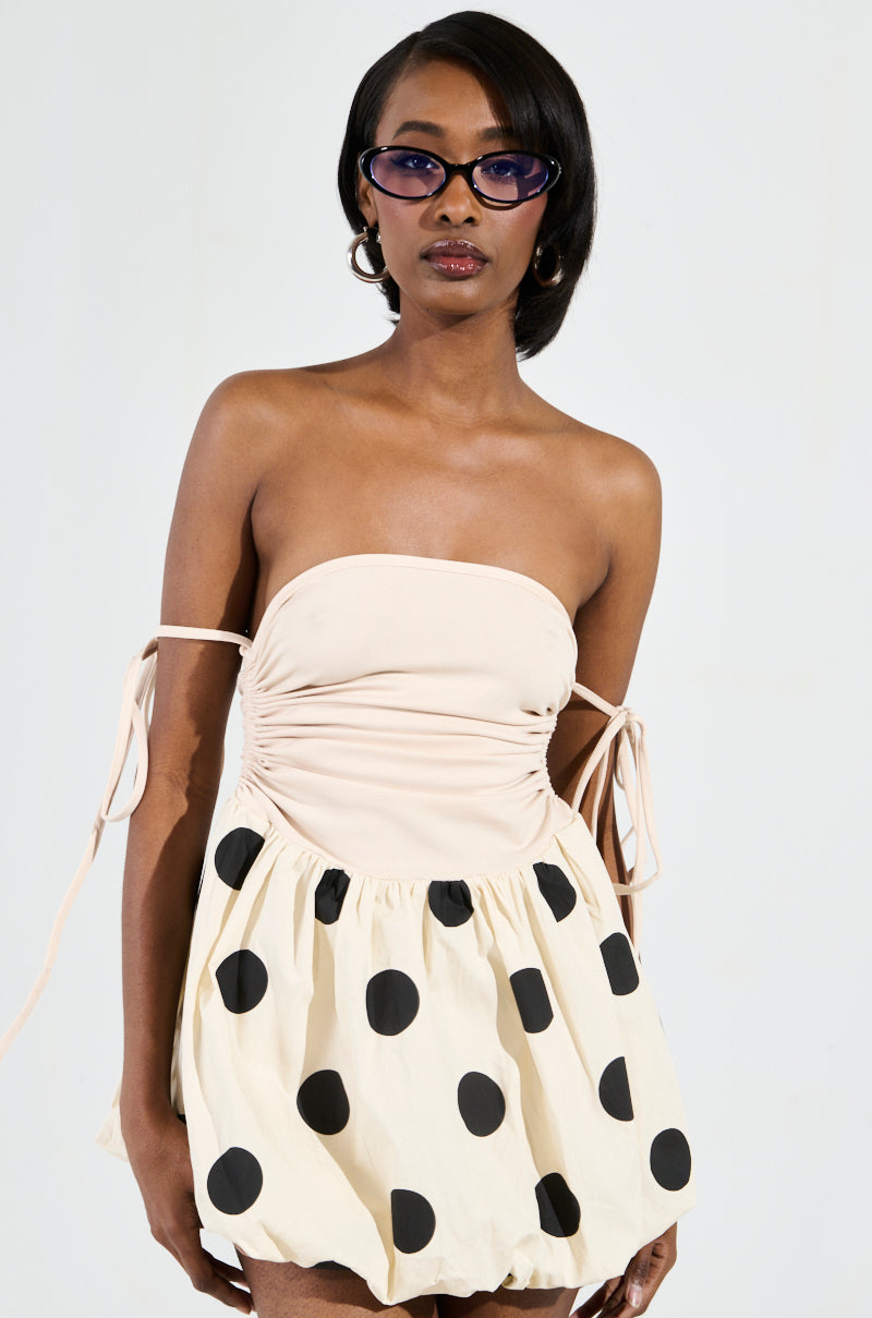 On Trend Bubble Mini Dress