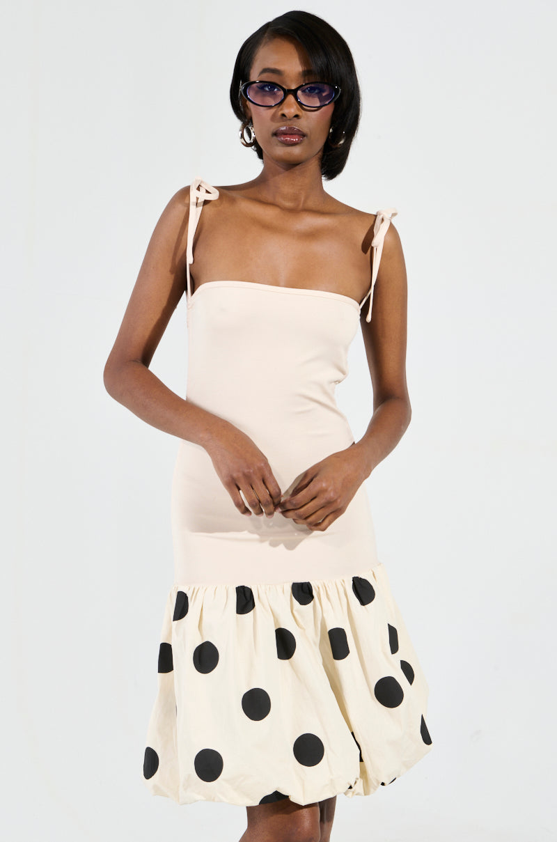On Trend Bubble Mini Dress