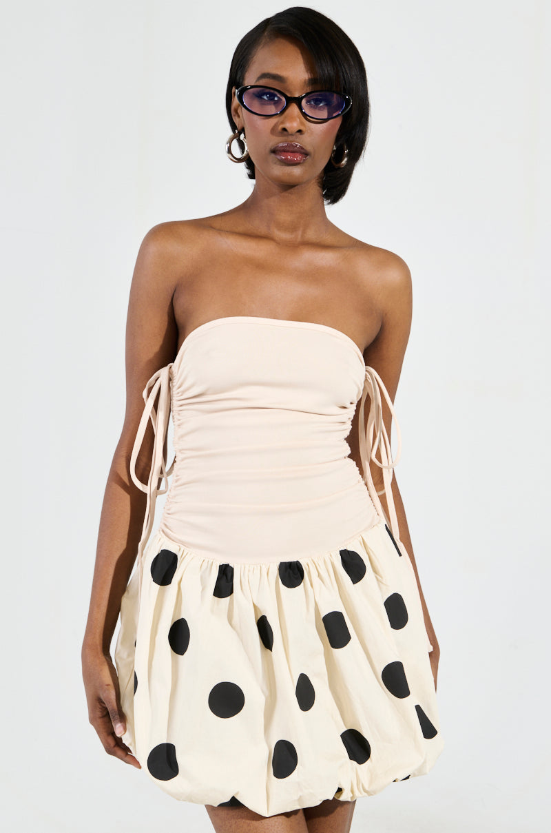 On Trend Bubble Mini Dress