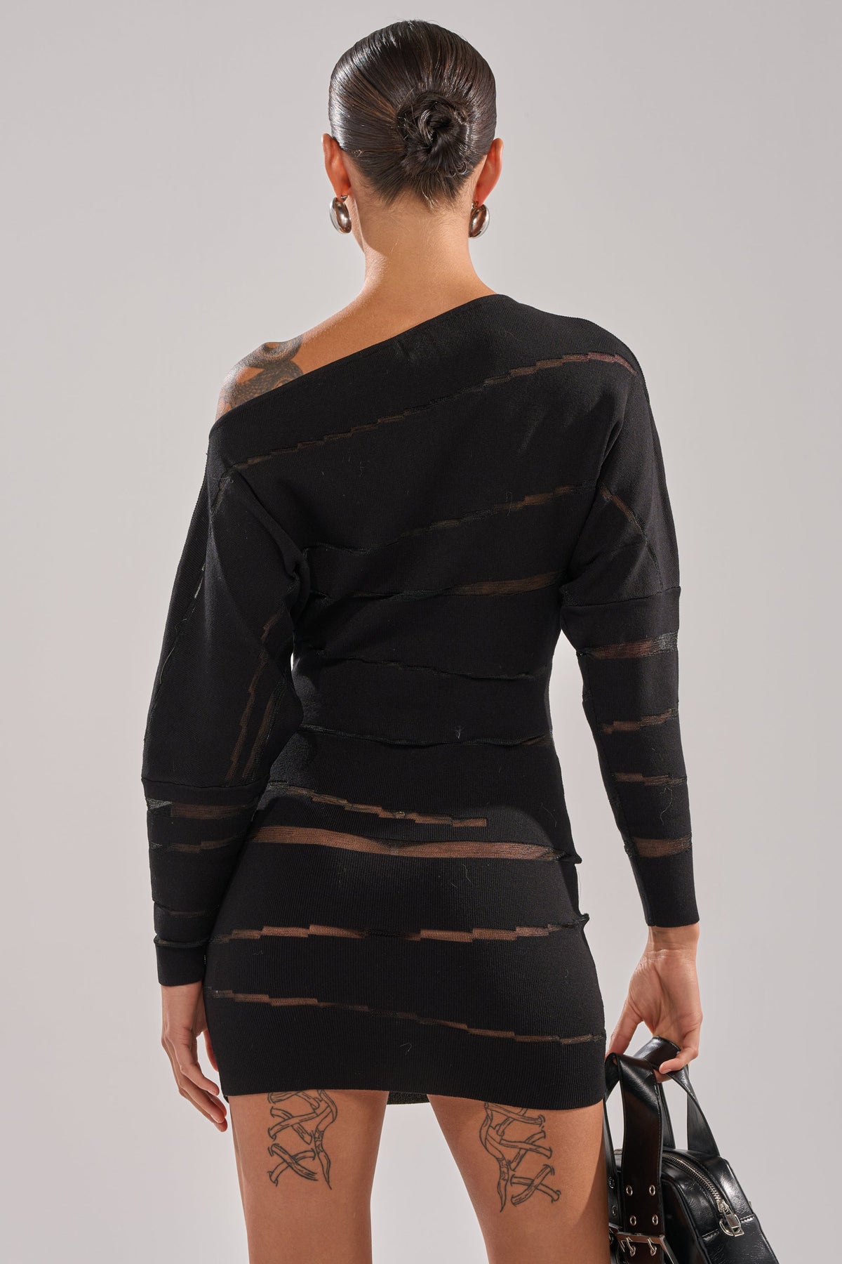 After Dark Striped Mini Dress