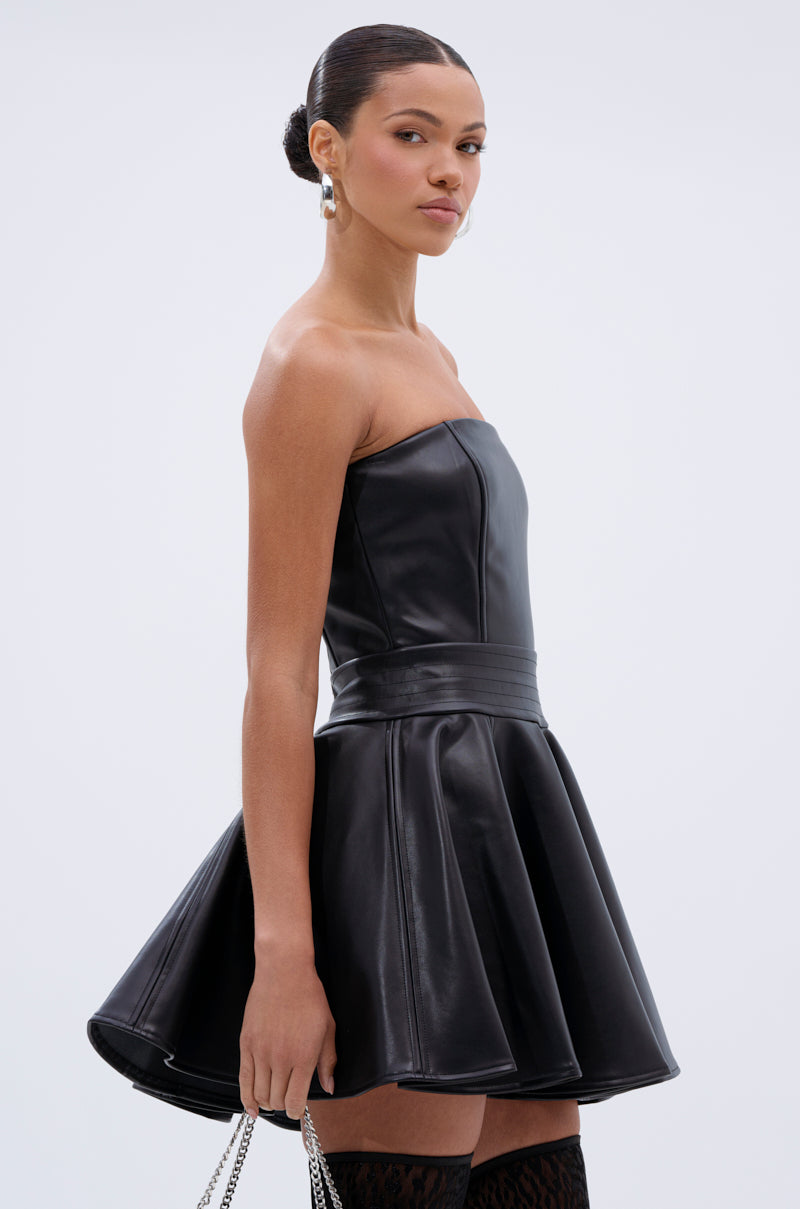 Val Pu Mini Dress