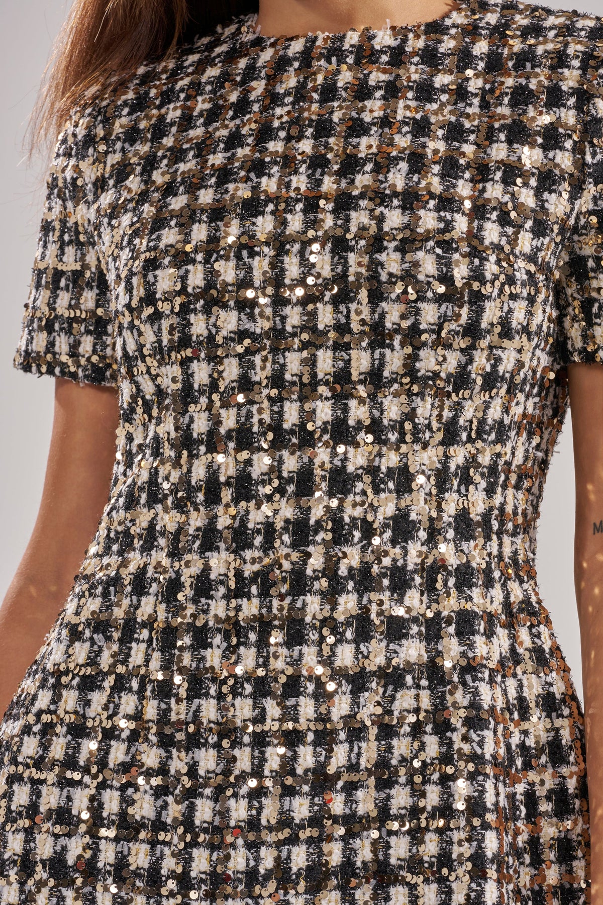 Girly Pop Tweed Mini Dress
