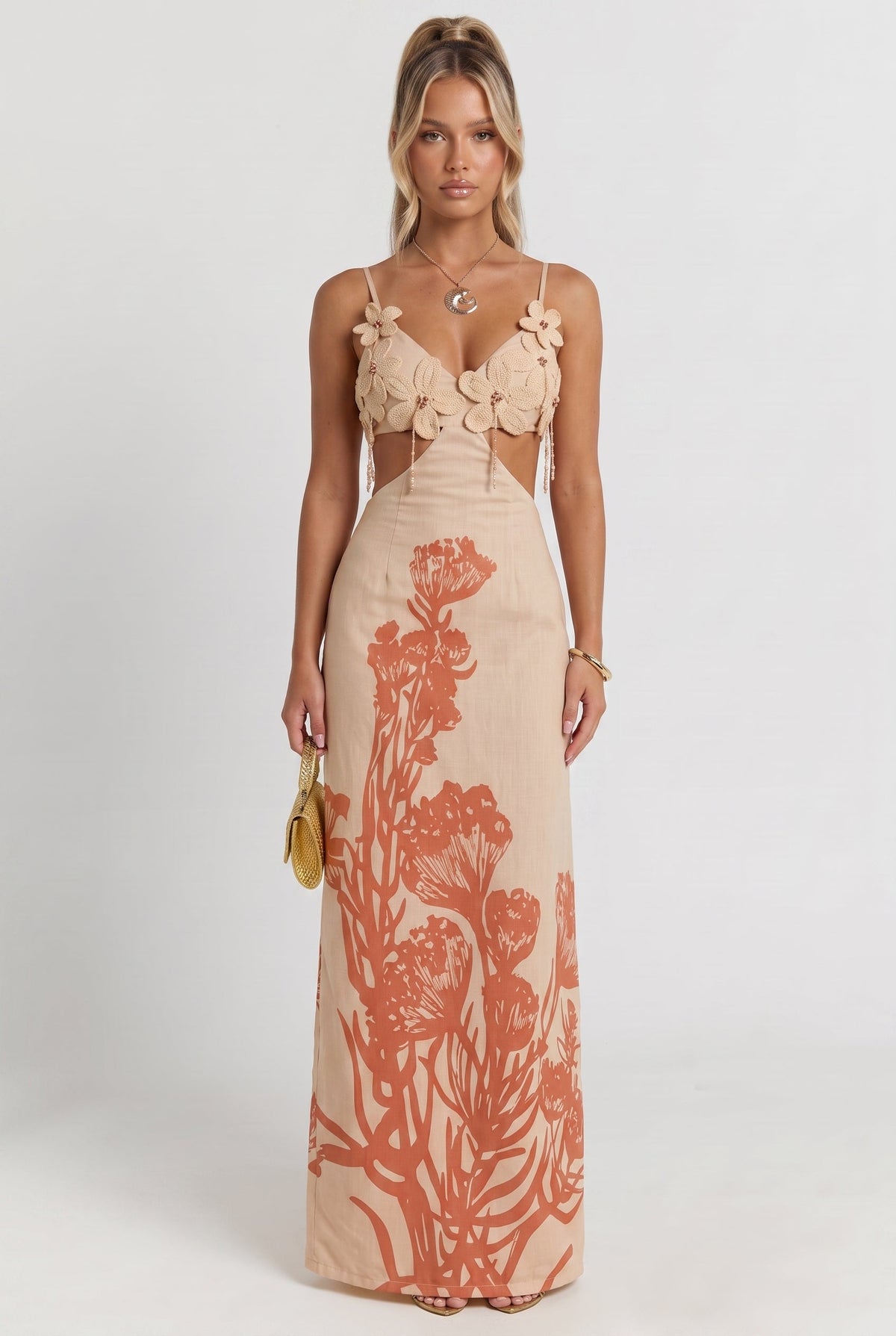 Terracotta Sunset Maxi Dress