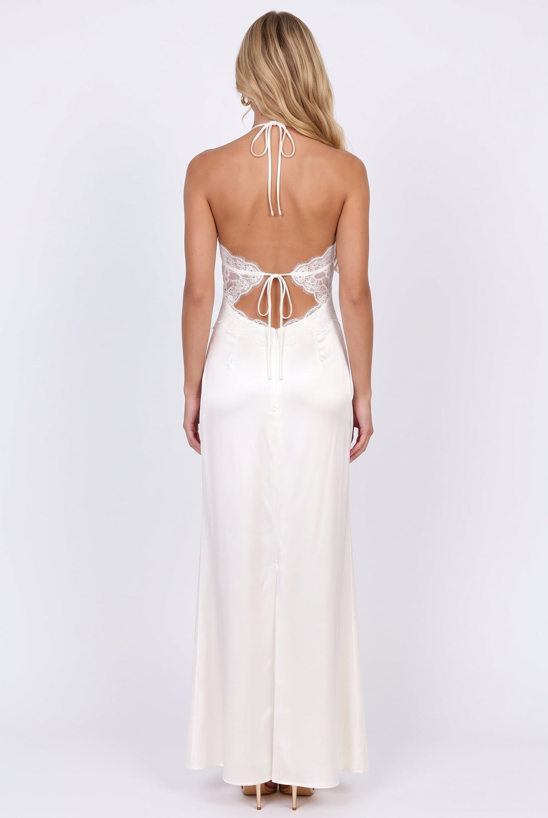 Nihi Lace Halter Maxi Dress
