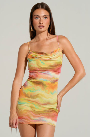 Clara Printed Mini Dress