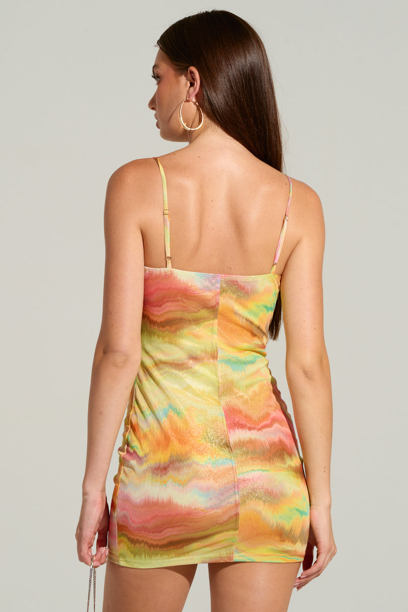 Clara Printed Mini Dress